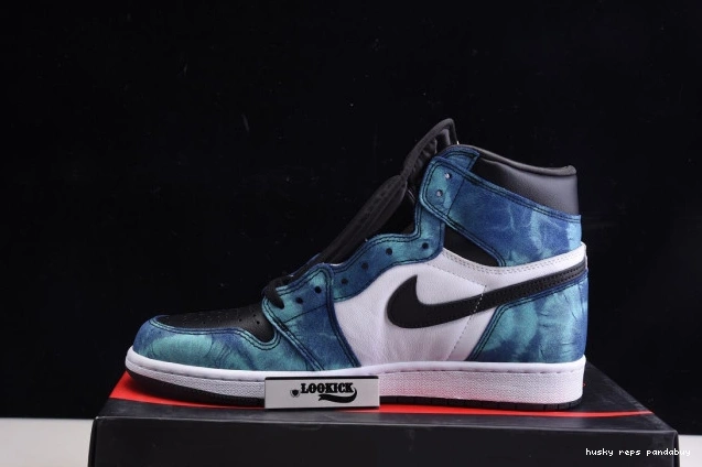 Cheap Husky Jordan Air OG Tie-Dye High 1 CD0461-100 0812